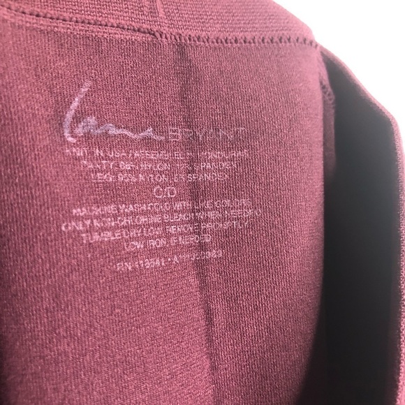 Lane Bryant Dark Red Stretchy Pull On Leggings One Size - Picture 4 of 4